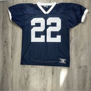 Vintage OT Sports Jersey Mens Small Blue White Football USA Made Mesh 22 Shirt